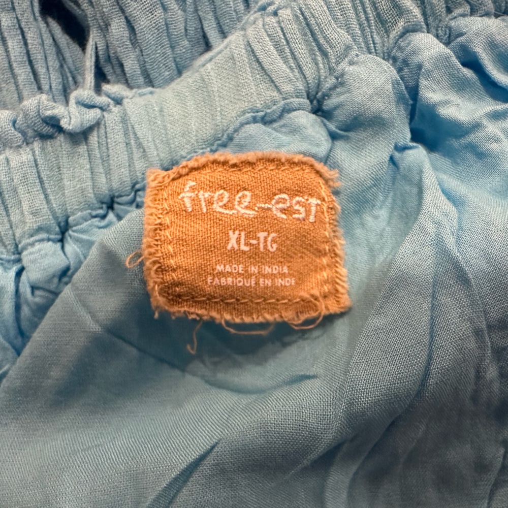 Free People Taking Sides Maxi Dress in Splash Blue XL - Picture 8 of 10